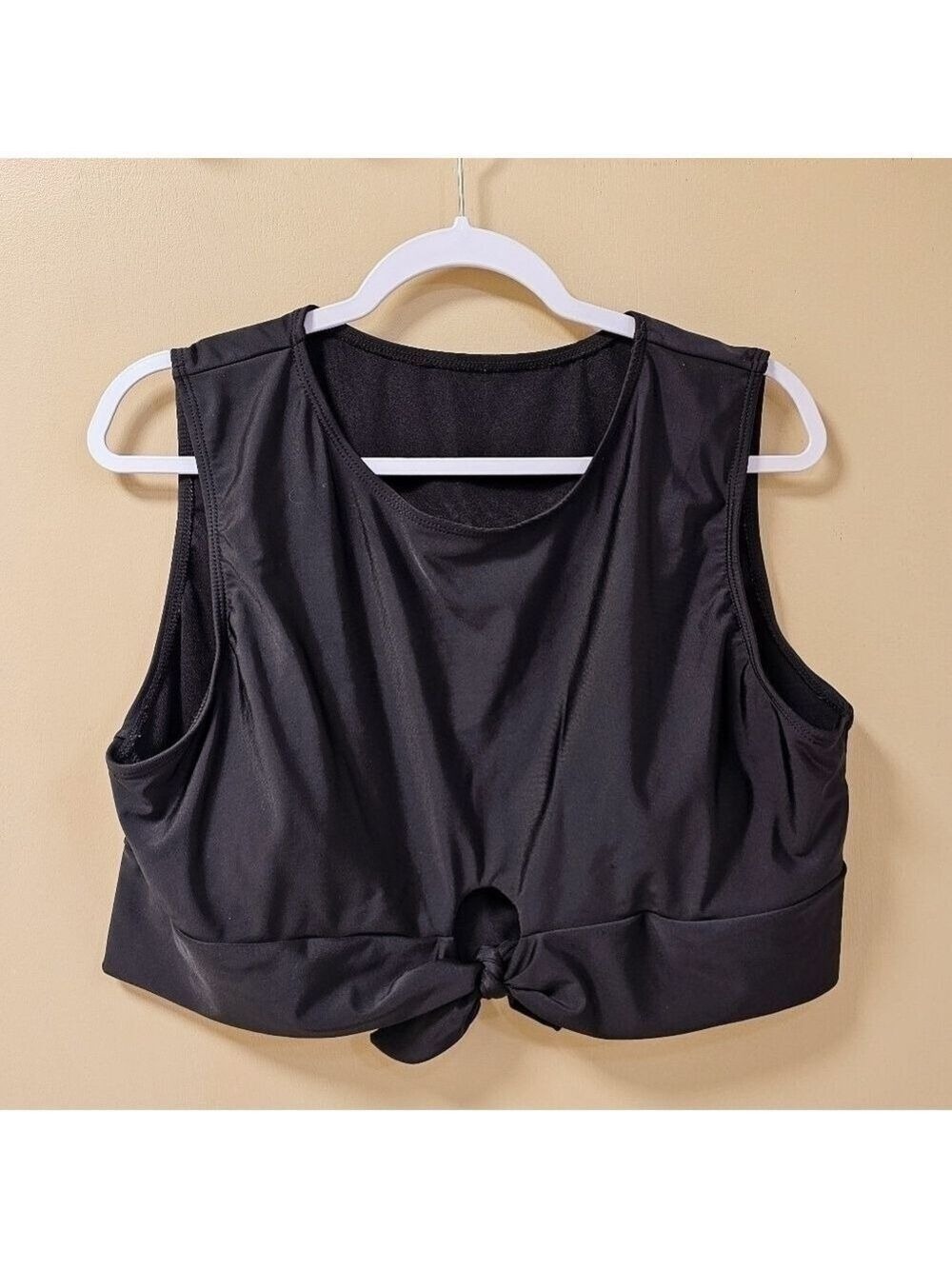 Shein Tie Front Bikini Crop Swim Tank 3XL